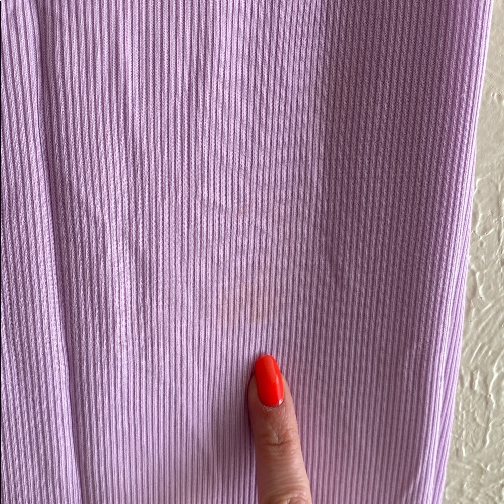 NEW SKIMS Soft Lounge Long Ribbed Cami Slip Dress Size L Sugar Plum Lilac Purple - Picture 10 of 11